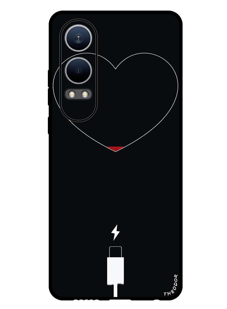 Theodor Protective Case Anti Scratch Shock Proof Bumper Cover For Oppo K12x (China) Heart Battery Low - Image 1