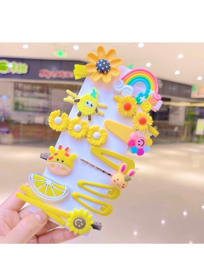 general ٥٦ قطعة مشابك شعر للأطفال، دبابيس شعر، بارِيتات للفتيات، إكسسوارات شعر للفتيات الصغيرات، مشابك شعر للأطفال للتسريح، مشابك شعر جميلة على شكل زهور وقوس قزح وحلويات وفواكه وفراشات للفتيات - Image 3