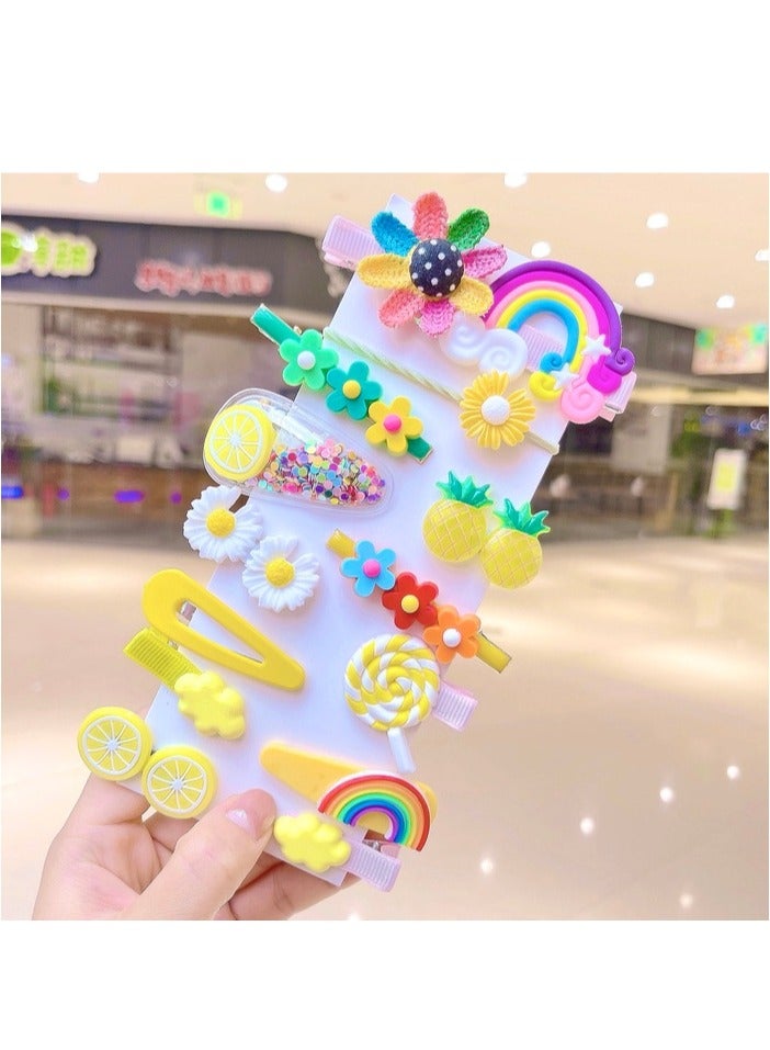 general ٥٦ قطعة مشابك شعر للأطفال، دبابيس شعر، بارِيتات للفتيات، إكسسوارات شعر للفتيات الصغيرات، مشابك شعر للأطفال للتسريح، مشابك شعر جميلة على شكل زهور وقوس قزح وحلويات وفواكه وفراشات للفتيات - Image 5