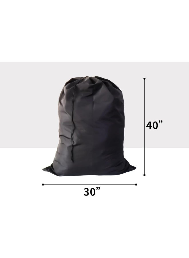 YETHAN Extra Large Laundry Bag 3 Pack, Black, Travel Laundry Bags with Drawstring Closure, 30"x40", for College, Dorm and Apartment dwellers - Image 3
