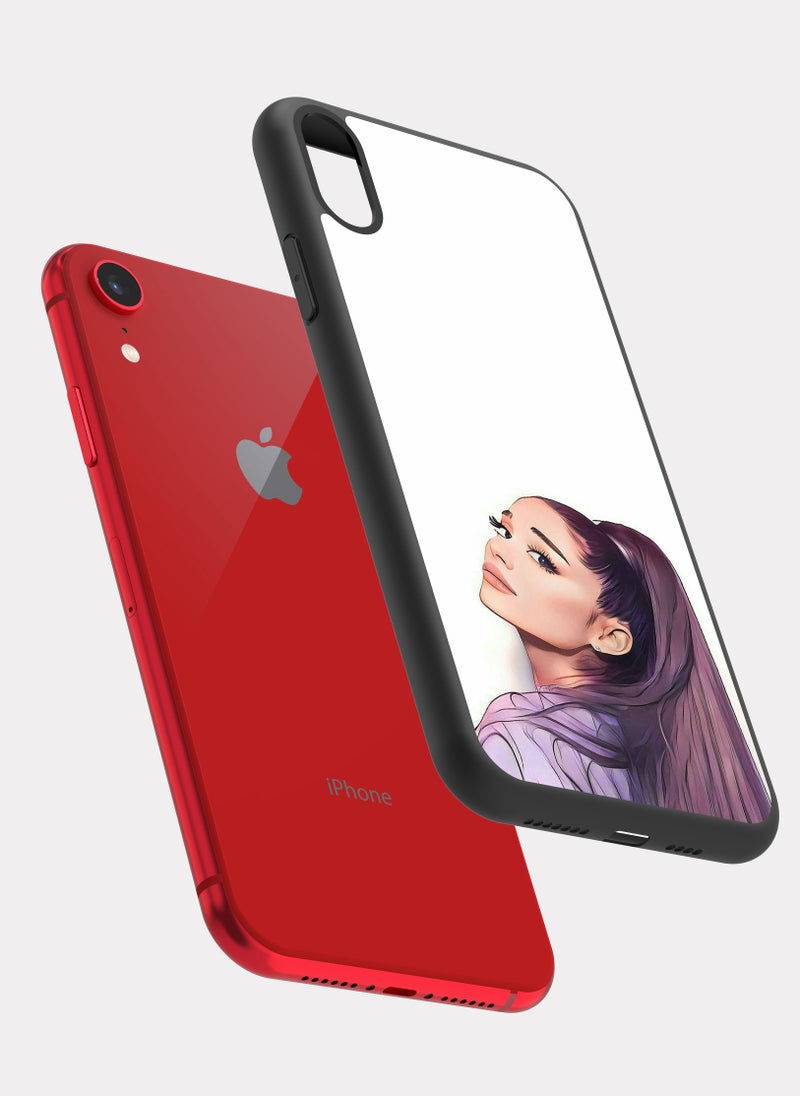 بكسلات كفر ايفون اكس ار اريانا غراندي ابيض - Image 2