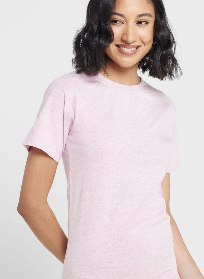 Ginger Basics Midi T-shirt Dress with Frill Hem