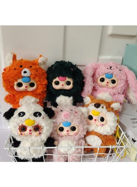 The Motherland Version Of Baby Three V3 Three-year-old Three-generation Plush Blind Box Trend Doll Gift Explosion-Specifications:Big Cute-Color:1 Blind Box