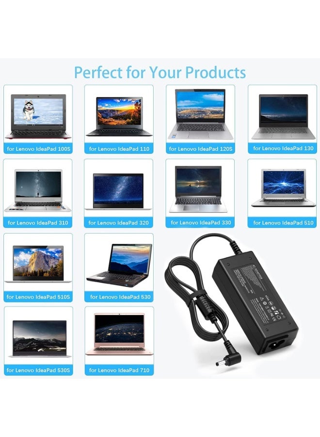 Eworld 20V 65W Lenovo Laptop Charger AC Adapter – Replacement for IdeaPad 310 320 330 110 120 Yoga 520 530 | 4.0×1.7mm Connector | Portable & Durable Power Supply - Image 5