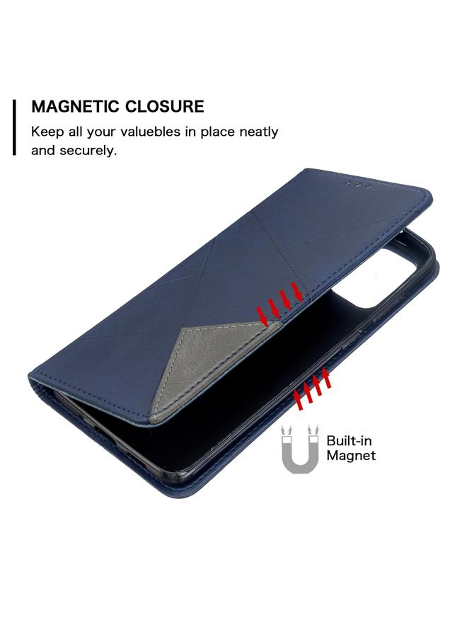 زبون جراب لهاتف Galaxy S20+ جراب جلدي مغناطيسي أفقي بتصميم معين مع حامل وفتحات للبطاقات - Image 5