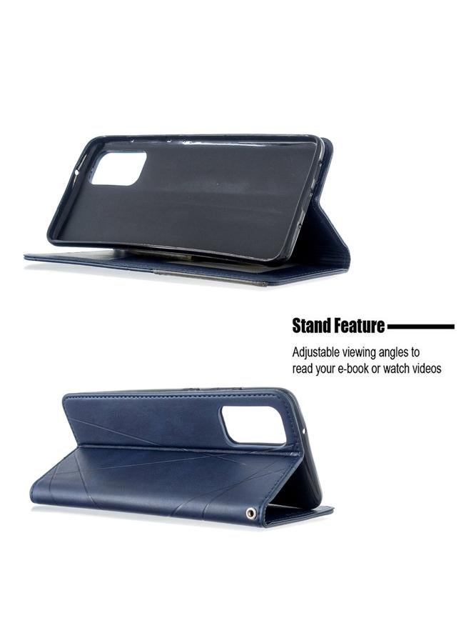 زبون جراب لهاتف Galaxy S20+ جراب جلدي مغناطيسي أفقي بتصميم معين مع حامل وفتحات للبطاقات - Image 4