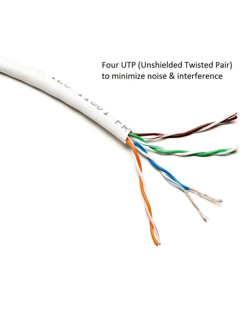 Kuwes 1GHZ Fast Cat. 6 Plus RJ45 Ultra High Speed LAN Network Cable With Heavy Duty Gold Plated Connectors Waterproof And Durable (5 Meter) - Image 4