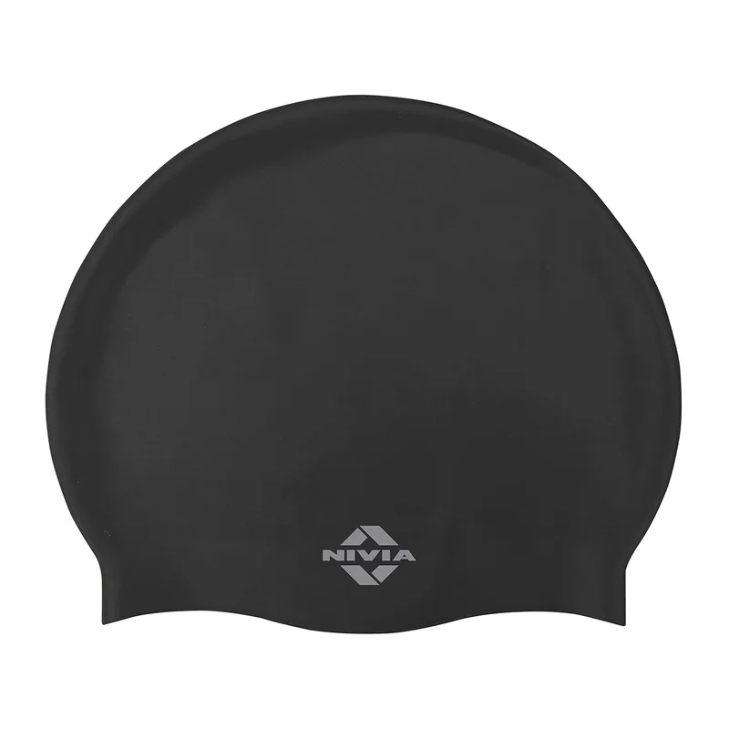 نيفيا Nivia Classic Silicone Swimming Cap - Black