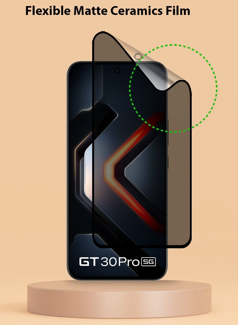Techie Full Cover Matte Ceramic Privacy Screen Protector for Infinix GT 30 Pro 5G – Anti Fingerprint, Bubble Free Easy Installation - Image 4