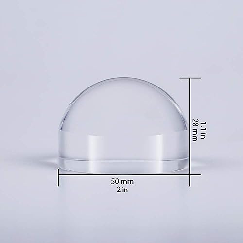 BIJIA 2'' Magnifying Dome - Optical Acrylic Portable Paperweight Magnifier Extremely Clear Reading Aid Magnifying Glass Dome Easy to Glide for Reading Books,Map,Newspaper and Magazine by BIJIA(50mm) … - Image 3