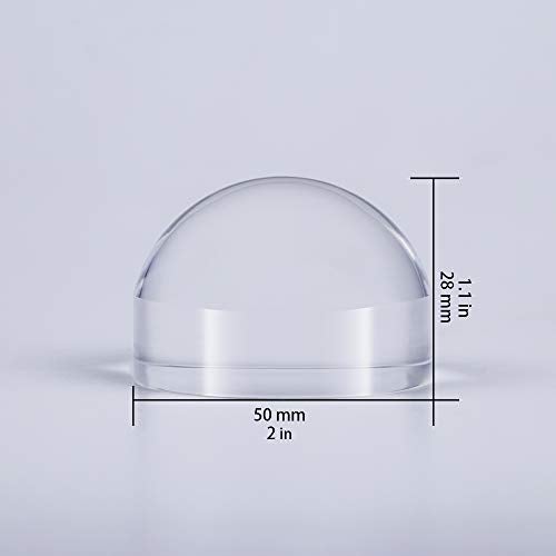 BIJIA 2'' Magnifying Dome - Optical Acrylic Portable Paperweight Magnifier Extremely Clear Reading Aid Magnifying Glass Dome Easy to Glide for Reading Books,Map,Newspaper and Magazine by BIJIA(50mm) … - Image 4