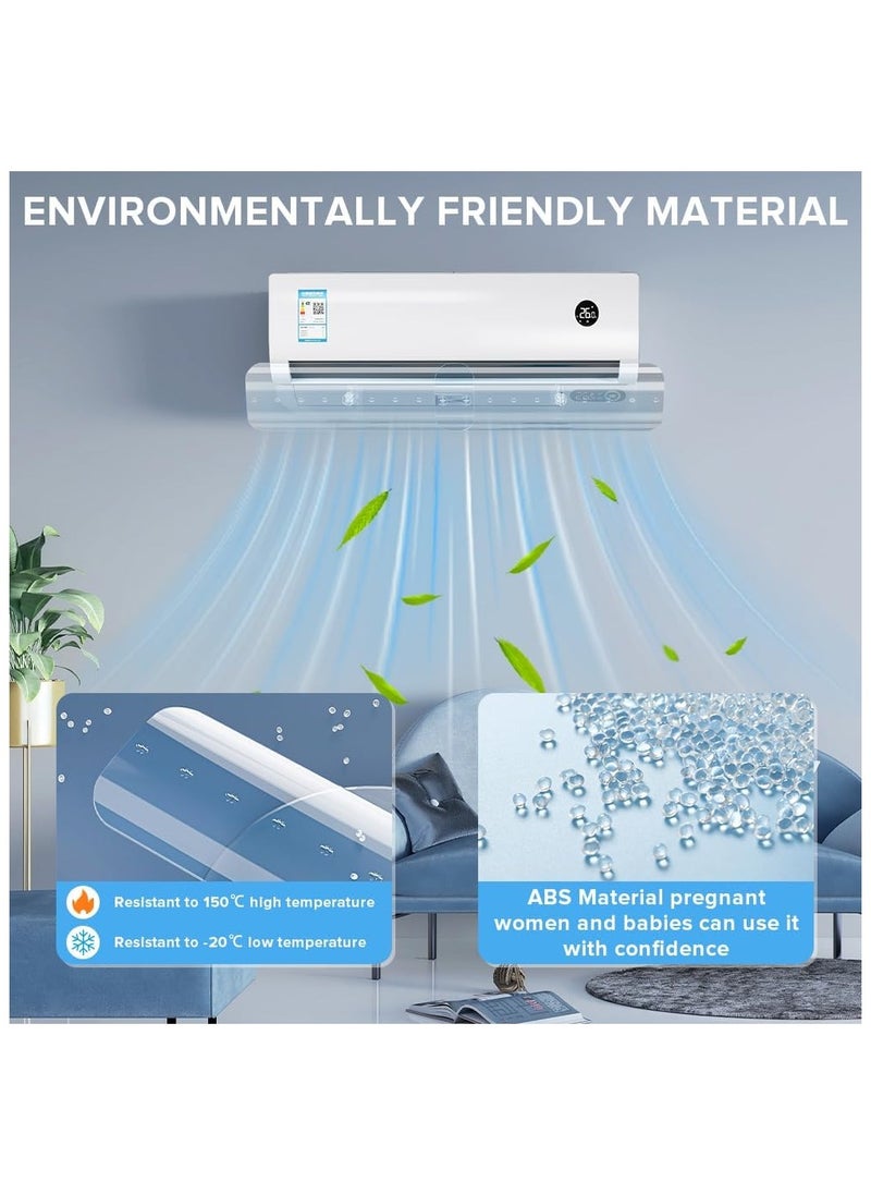 ABJ - Air Conditioner Deflector for Split AC – Adjustable 56-102cm, No Drill Installation | Blocks Direct Cold Wind | Universal Fit for Home & Office - Image 1