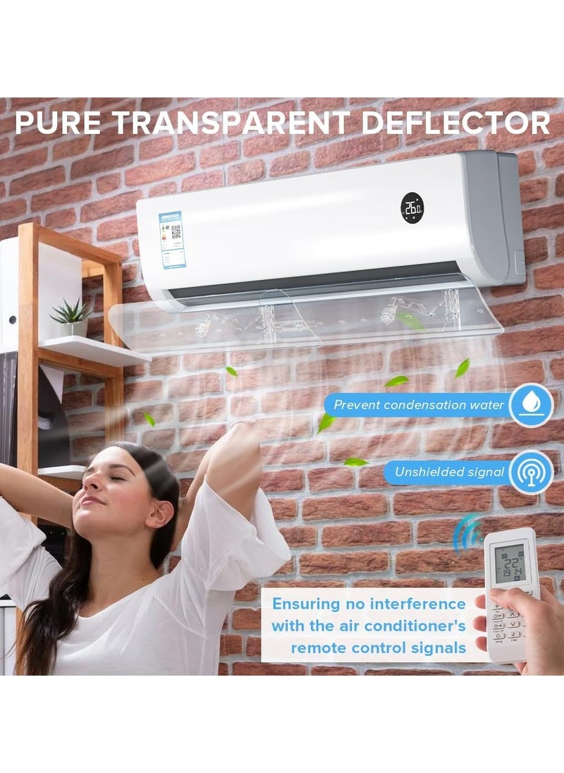 ABJ - Air Conditioner Deflector for Split AC – Adjustable 56-102cm, No Drill Installation | Blocks Direct Cold Wind | Universal Fit for Home & Office - Image 1