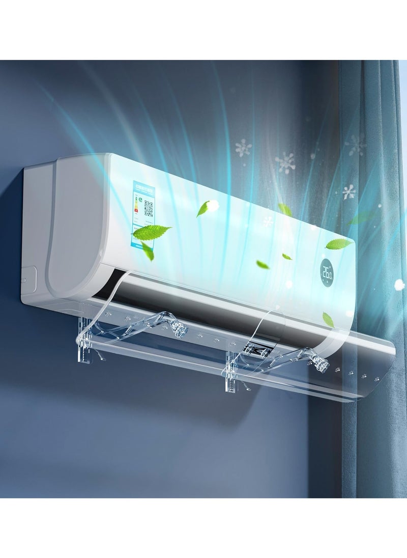 ABJ - Air Conditioner Deflector for Split AC – Adjustable 56-102cm, No Drill Installation | Blocks Direct Cold Wind | Universal Fit for Home & Office - Image 1