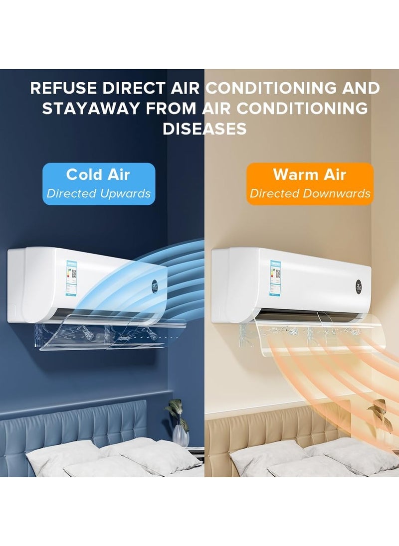 ABJ - Air Conditioner Deflector for Split AC – Adjustable 56-102cm, No Drill Installation | Blocks Direct Cold Wind | Universal Fit for Home & Office - Image 1