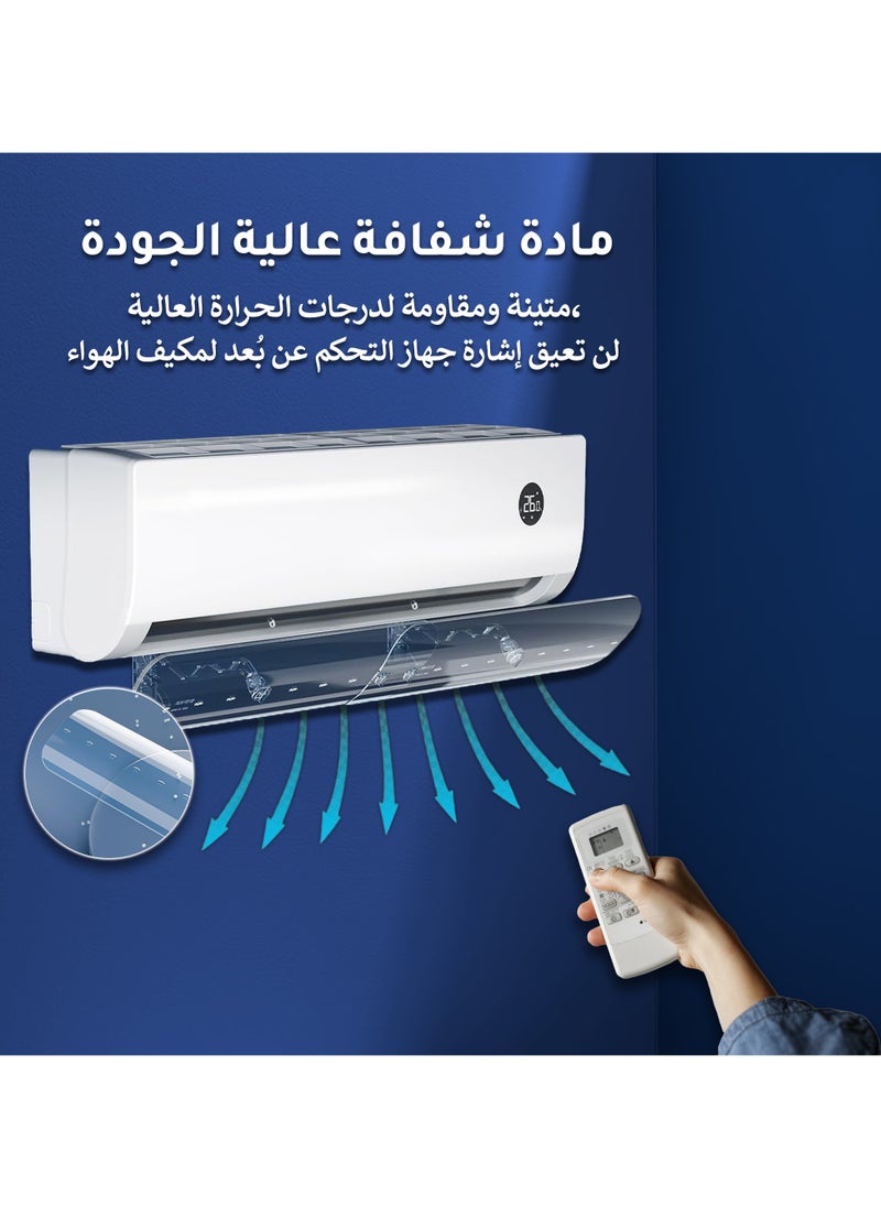 ABJ - Air Conditioner Deflector for Split AC – Adjustable 56-102cm, No Drill Installation | Blocks Direct Cold Wind | Universal Fit for Home & Office - Image 1