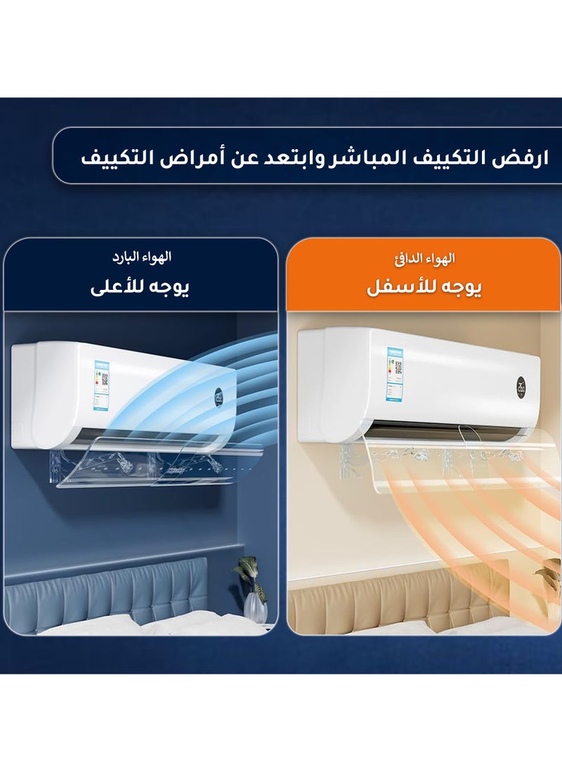 ABJ - Air Conditioner Deflector for Split AC – Adjustable 56-102cm, No Drill Installation | Blocks Direct Cold Wind | Universal Fit for Home & Office - Image 1