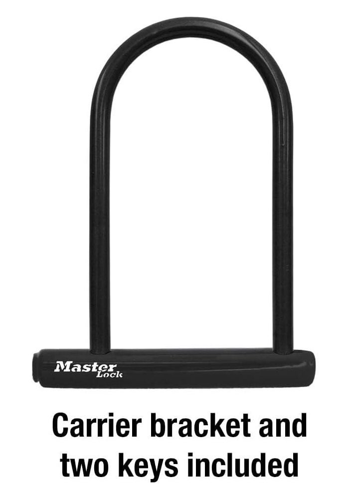 Master Lock 8170D U Lock Bike Lock with Key - 6-1/8 Inch Wide, Heavy Duty Steel Construction, Black - Image 5