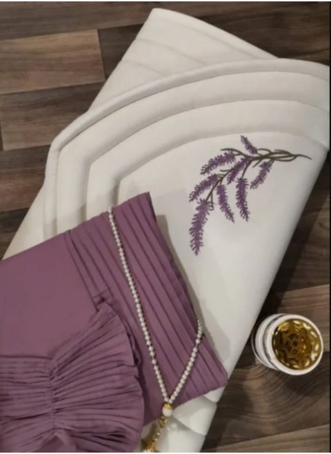 Carpet set with a sheet of prayer for women - purple