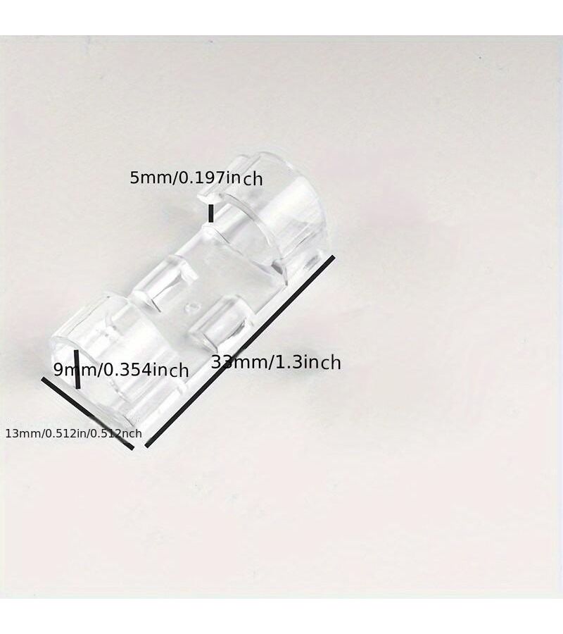 2Pcs Self Adhesive Wire Management Clips Transparent Cable Organizers Household Storage Fasteners - Image 2