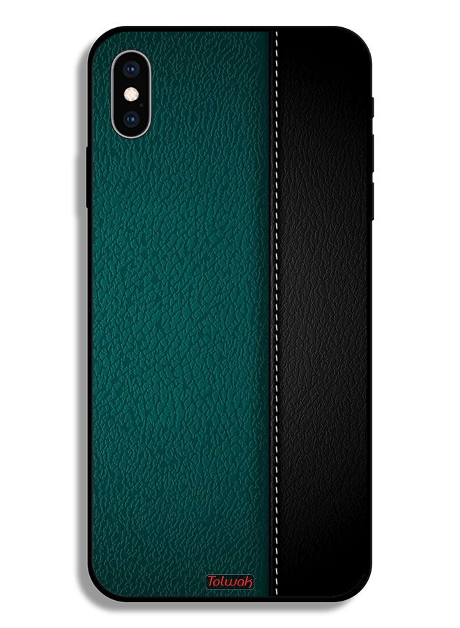 Tolwak Apple iPhone XS Max Protective Case Leather Pattern - Image 2