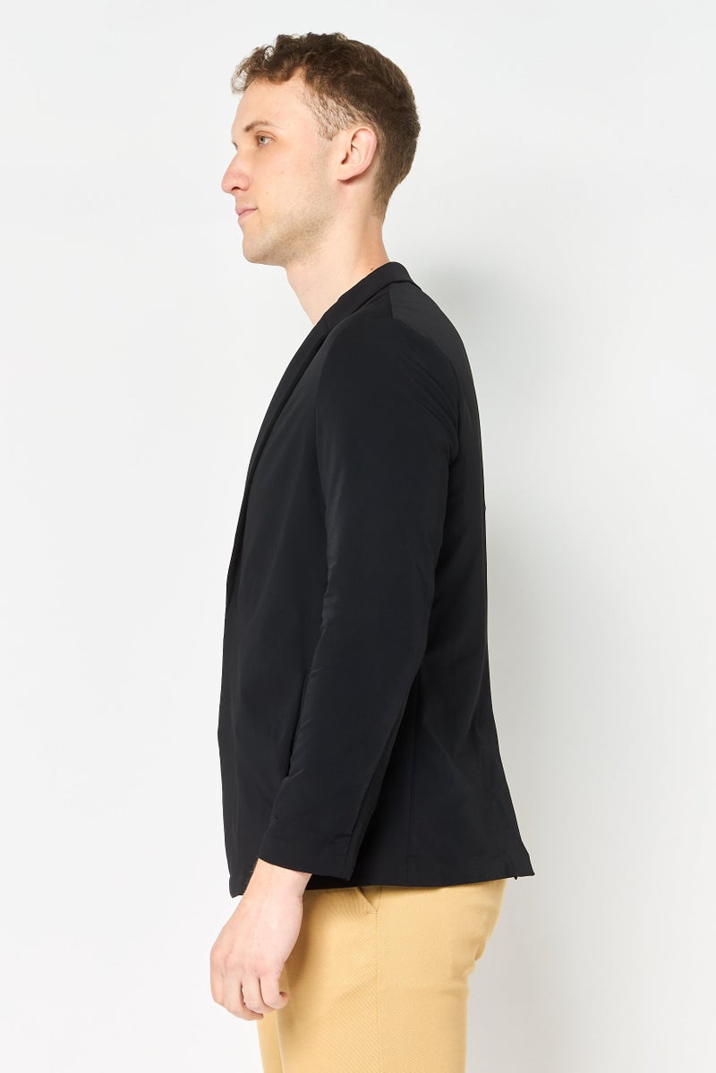 SELECTED Men Regular Fit Solid Casual Blazer, Black - Image 4