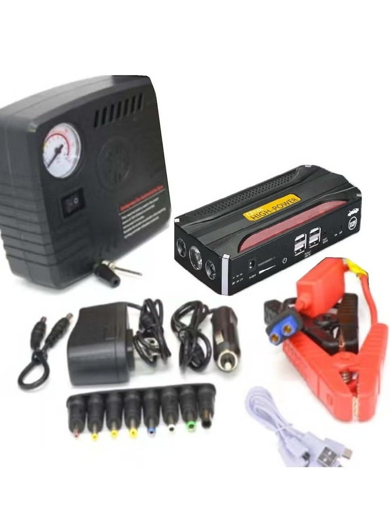 Denx DX1785 portable battery with car subscription for the car with a power of 20000 mAh + multi-use air blower - Image 2