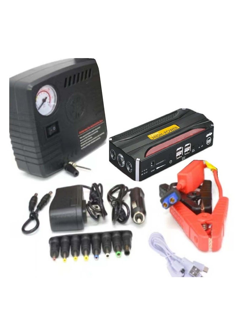 Denx DX1785 portable battery with car subscription for the car with a power of 20000 mAh + multi-use air blower - Image 4