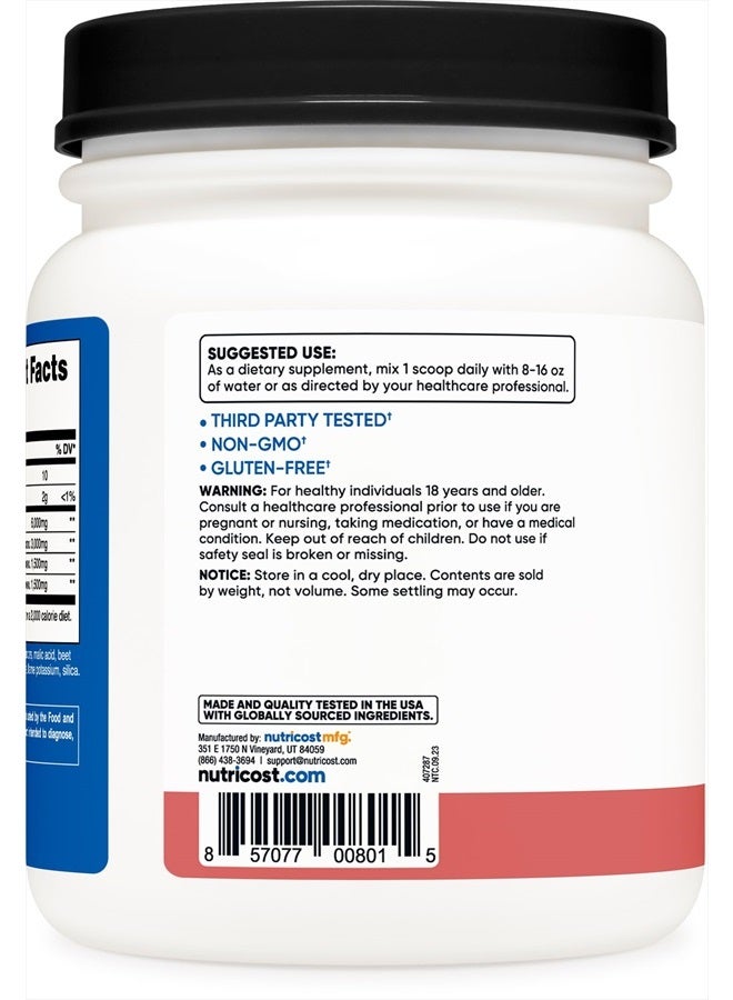 Nutricost BCAA Powder Raspberry Lemonade, 90 Servings  - Image 2