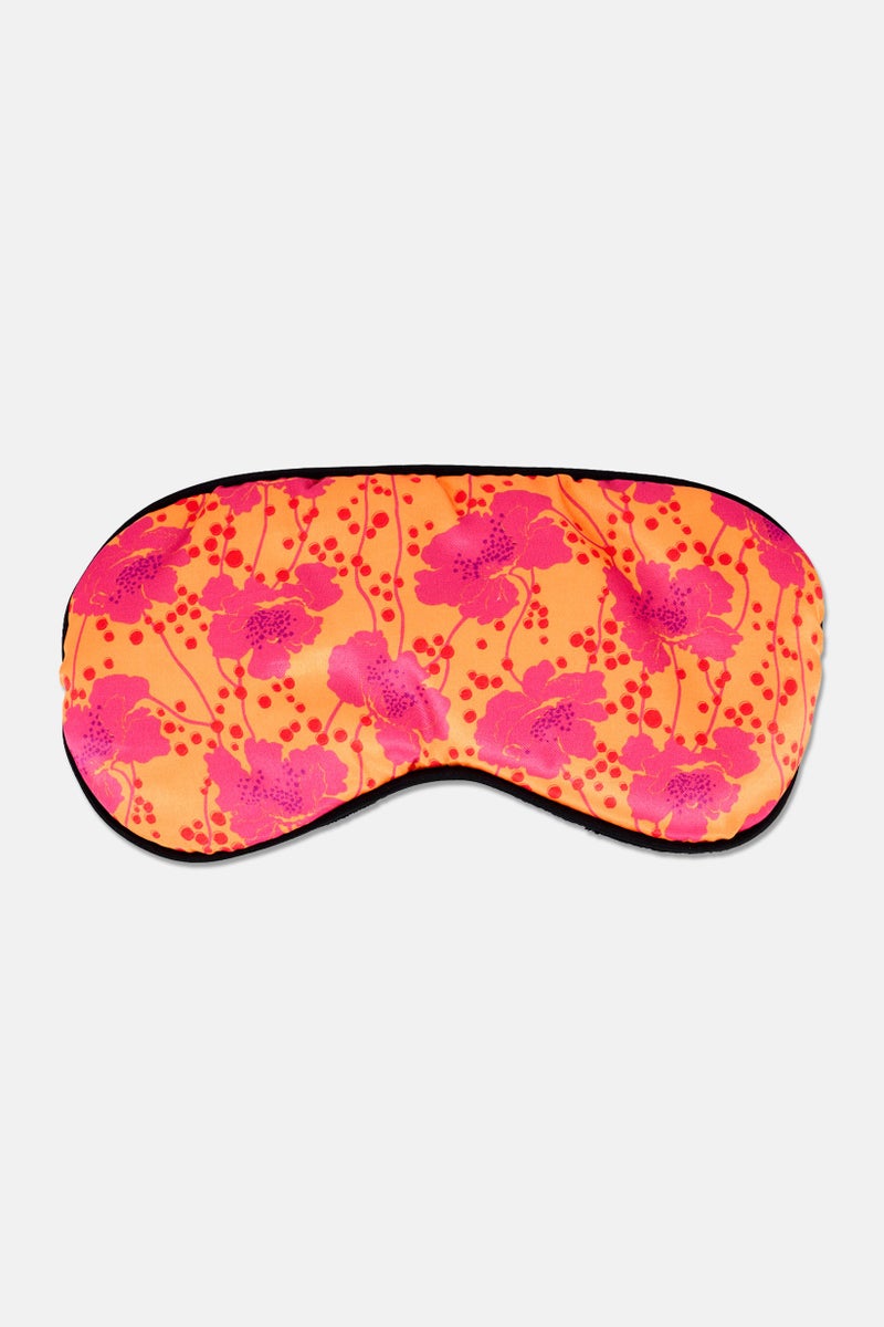 Florence Broadhurst Women Floral Print Satin Sleep Mask, Multicolor - Image 1