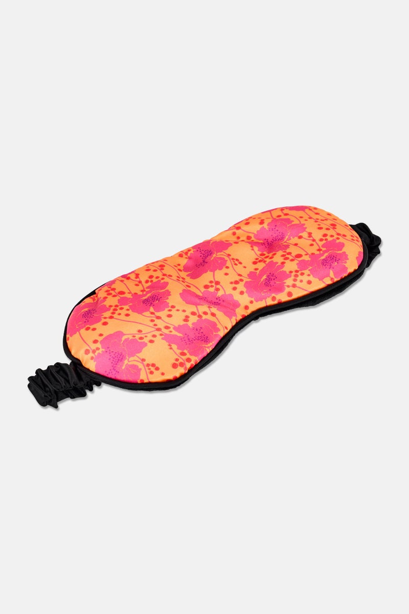 Florence Broadhurst Women Floral Print Satin Sleep Mask, Multicolor - Image 4