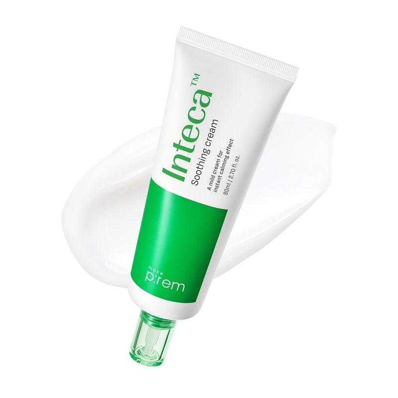 MAKEP:REM MAKE P:REM INTECAâ„¢ Soothing Cream | 2.9x Faster Trouble Relief with Advanced Non-Comedogenic Centella Asiatica for Acne-Prone Sensitive Skin, All Skin Types, Korean Vegan Moisturizer, 2.70 fl. oz. - Image 1