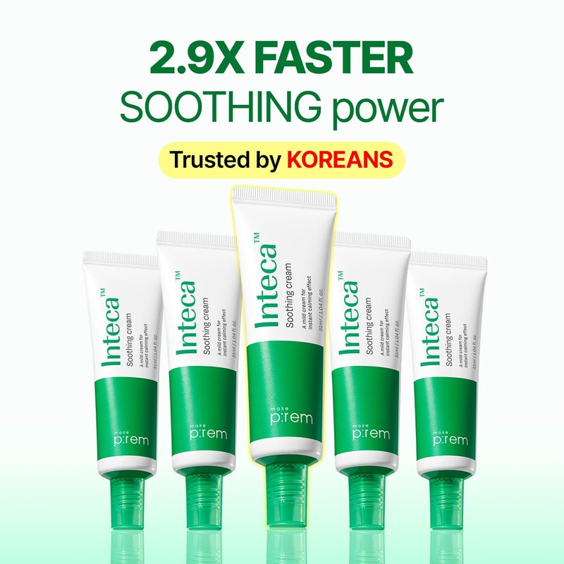 MAKEP:REM MAKE P:REM INTECAâ„¢ Soothing Cream | 2.9x Faster Trouble Relief with Advanced Non-Comedogenic Centella Asiatica for Acne-Prone Sensitive Skin, All Skin Types, Korean Vegan Moisturizer, 2.70 fl. oz. - Image 2
