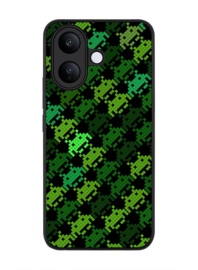 For vivo V60 Lite 5G / V60 Lite 4G Case,Slim fit Camera Protection, Shockproof Thin Phone cover  - Invader Matrix