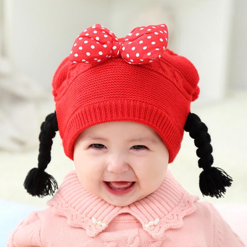 Wig Hat Fleece-Lined Earmuffs Hat Butterfly Festival Hat Children'S Baby Hat Velvet Warm Hat Mz6851 - Image 2