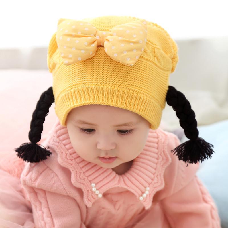 Wig Hat Fleece-Lined Earmuffs Hat Butterfly Festival Hat Children'S Baby Hat Velvet Warm Hat Mz6851 - Image 3