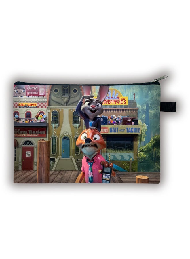 New Zootopia 2 Large Coin Purse Children's Desktop Large Capacity Storage Bag Portable Clutch Bag Batch