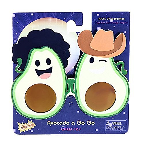 Sun-Staches Avocado Sunglasses | Funny Party Favors | Novelty Costume | UV400 | One Size Fits Most - Image 2