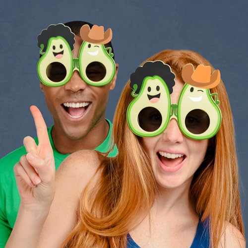 Sun-Staches Avocado Sunglasses | Funny Party Favors | Novelty Costume | UV400 | One Size Fits Most - Image 3
