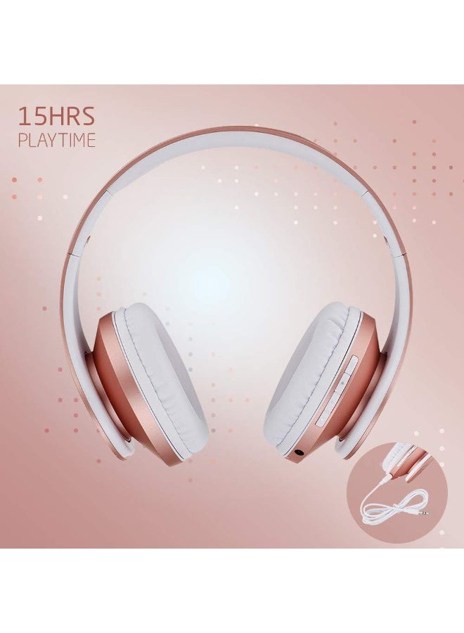 PowerLocus Kids Headphones Over-Ear, Bluetooth Wireless Headphones for Kids,with Microphone, Safe 85DB Volume Limited, Foldable with Carry Case, Audio Cable, Micro SD mode for Online Classes,PC,Phones - Image 4