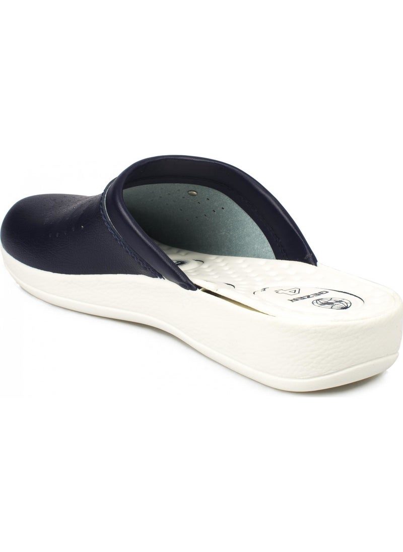 Gezer 4768 Front Closed Sabo Navy Blue Men's Slippers  - Image 4