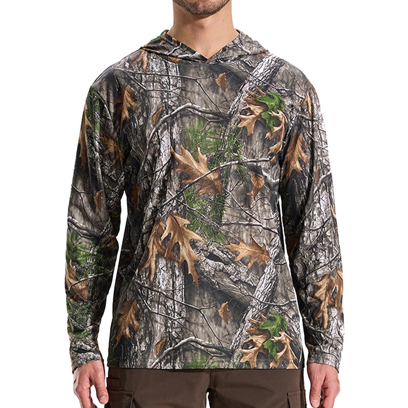LOOGU Menâ€™s Hunting Camo Shirt Lightweight, Camouflage Shirts for Men Long Sleeve Shirt for Fishing Hiking Camping - Image 1