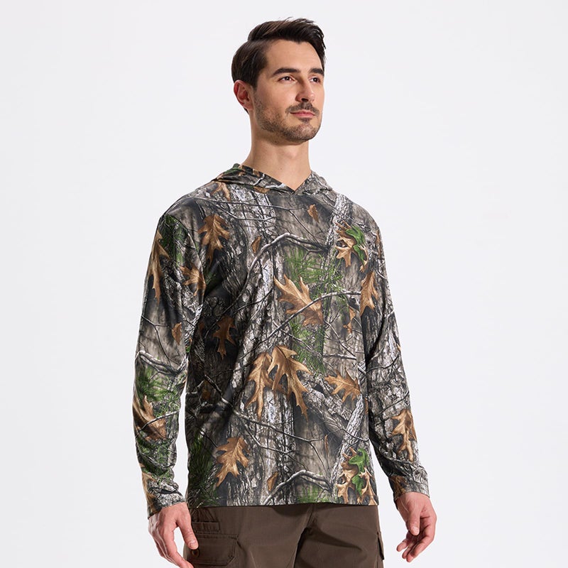 LOOGU Menâ€™s Hunting Camo Shirt Lightweight, Camouflage Shirts for Men Long Sleeve Shirt for Fishing Hiking Camping - Image 2