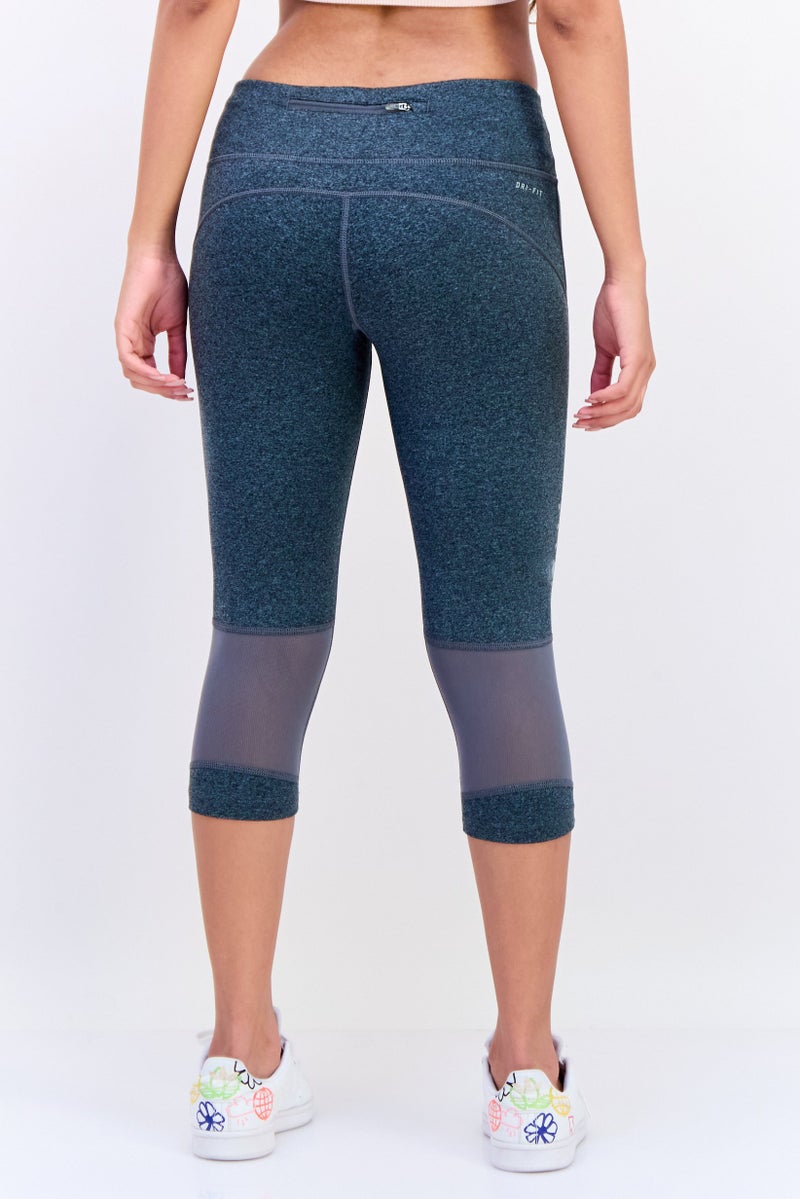 Nike Women Tight Fit Running Capri Length Leggings, Grey  - Image 3