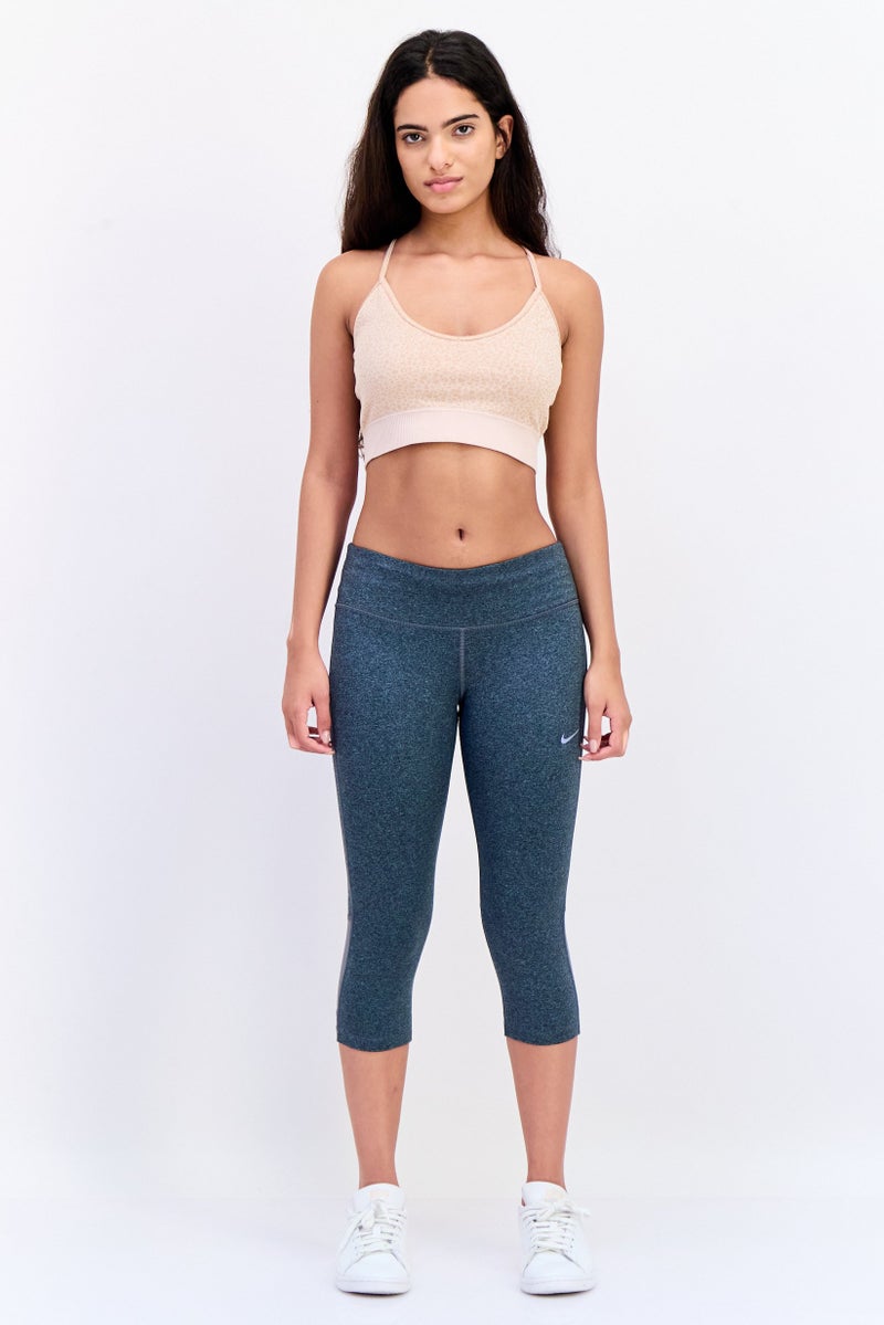 Nike Women Tight Fit Running Capri Length Leggings, Grey  - Image 4