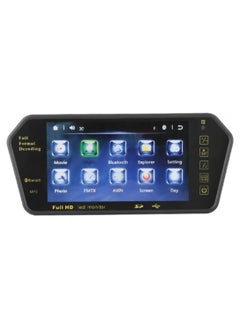 DYT 7 Inch HD Mirror Full Touch Screen Rearview LED Monitor With Bluetooth USB SD Card Audio Video Player  - Image 1