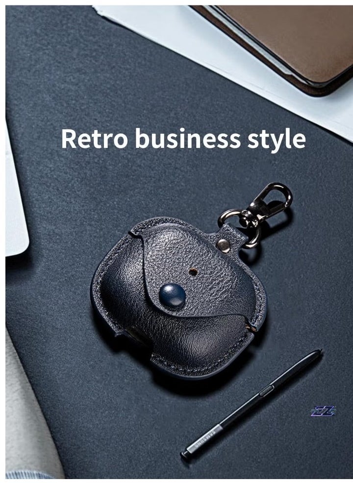 Case Compatible with AirPods 4 2024 – PU Leather with Keyring Included, Anti-Scratch Protective Case Cover for AirPods 4 2024