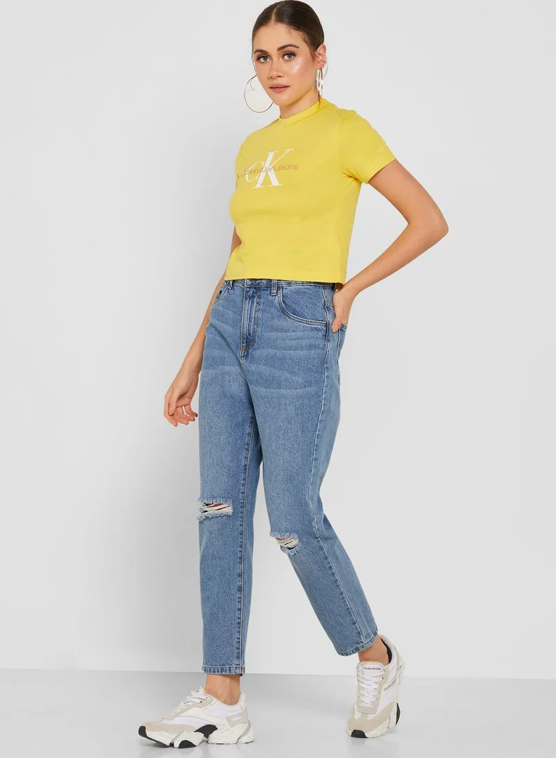 Calvin Klein Jeans Crew Neck Logo T-Shirt