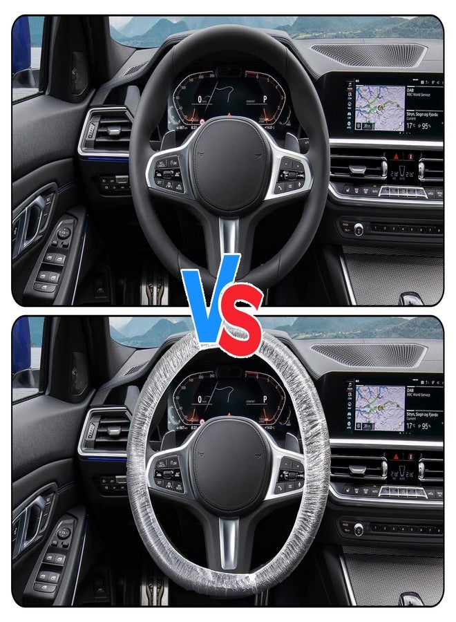 Yhalyea 100PCS Disposable Steering Wheel Covers,Disposable Steering Wheel Protector with Elastic, Applicable to Cars, Trucks, Vans （100） - Image 5