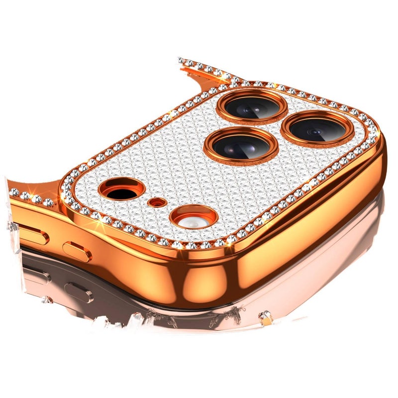 MS TPU Protective Case for iPhone 14 / 14 Plus / 14 Pro / 14 Pro Max with Drop Protection and Glitter Gradient plus Shockproof plus Scratch Resistant in Silver - Image 3